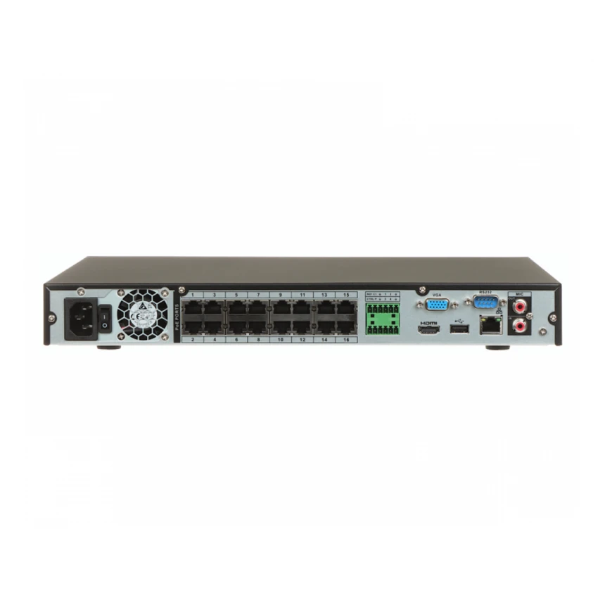 DAHUA NVR4216-16P-EI 16CH 1U 16PoE 2HDDs WizSense Network Video Recorder 