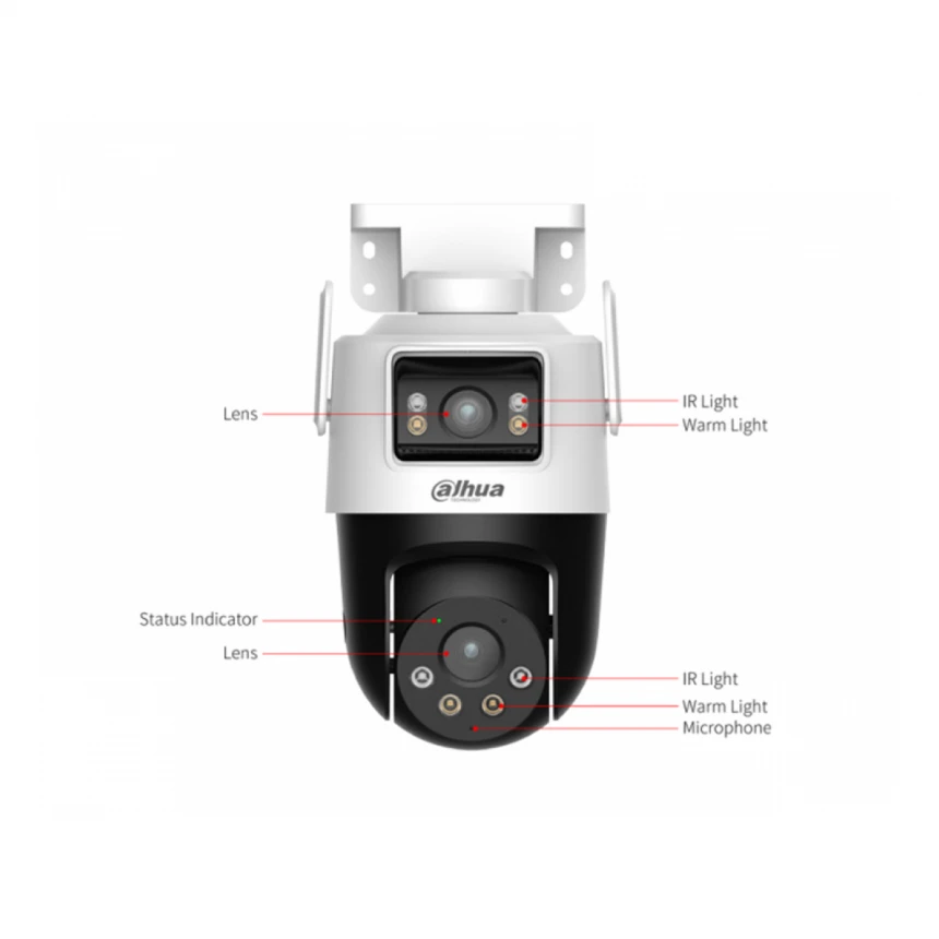 DAHUA P5D-5F-PV 5+5MP Outdoor Wi-Fi Dual-Lens Pan & Tilt kamera 