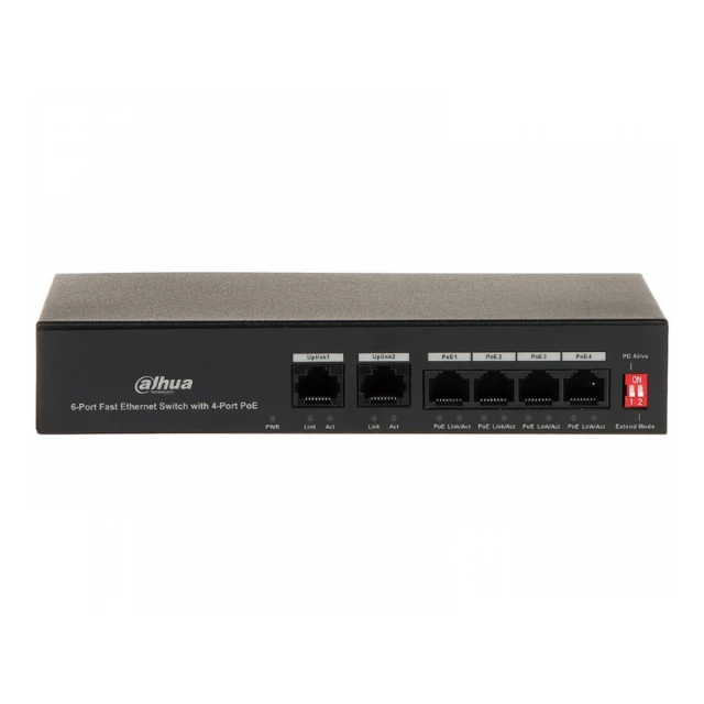 DAHUA PFS3006-4ET-36 6-Port Fast Ethernet Switch with 4-Port PoE 