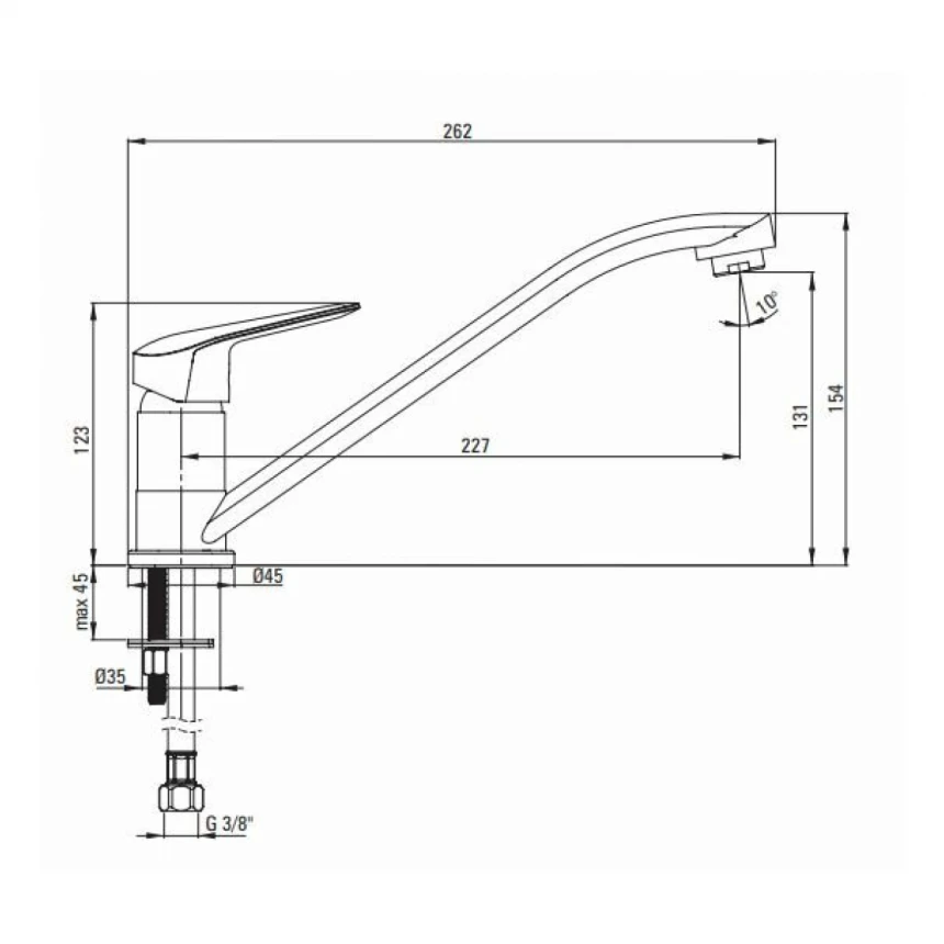 Deante slavina BMO N60M