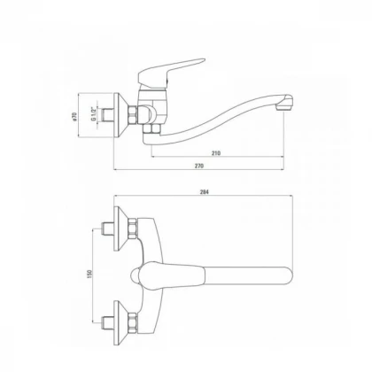 Deante slavina BMO N80M