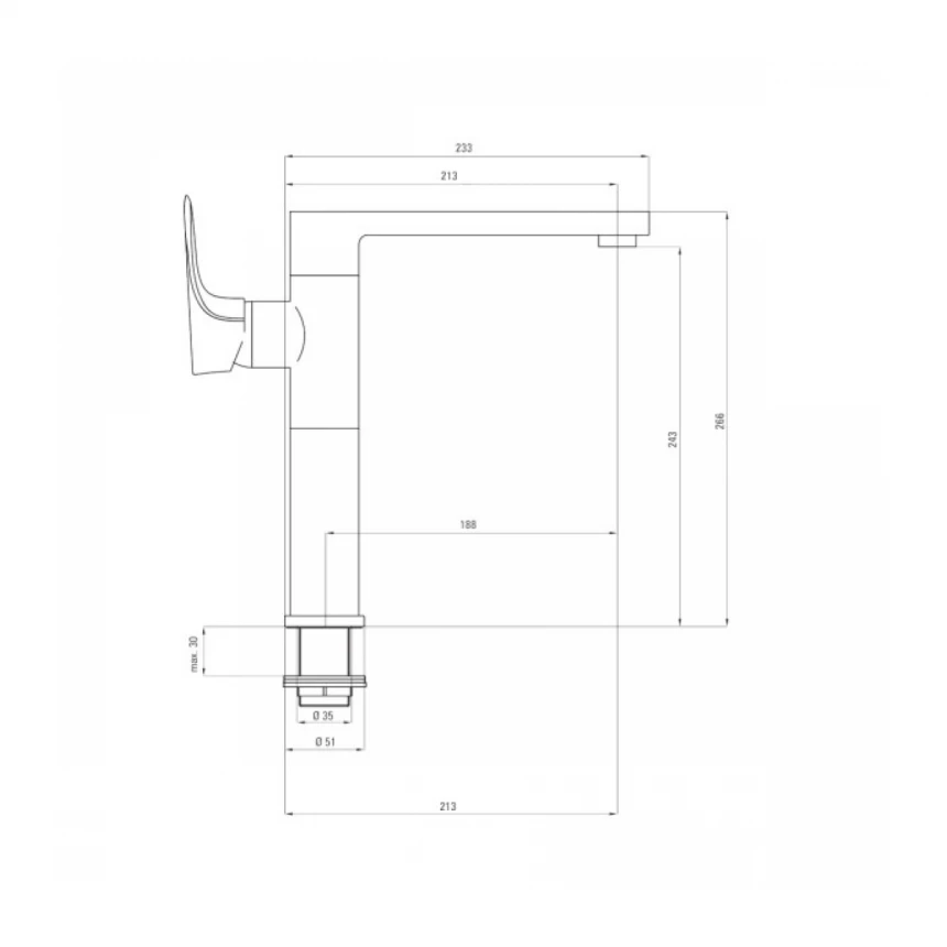 Deante Slavina Gardenia CH/BL/2 BEG B630 EOL