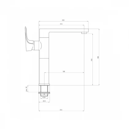Deante Slavina Gardenia CH/BL/2 BEG B630 EOL
