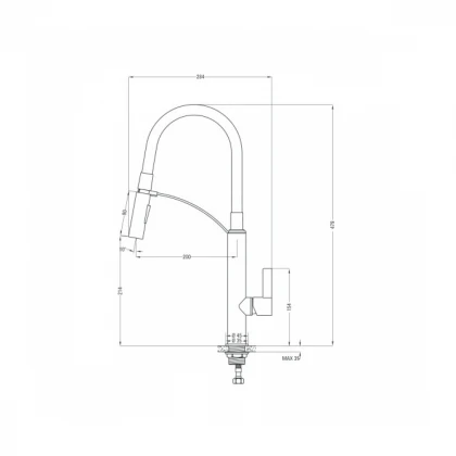 Deante Slavina Gerbera CH/T BGB 072M