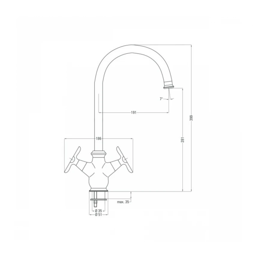 Deante Slavina Ixia CH BGX 062D