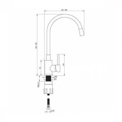 Deante Slavina Luno S720