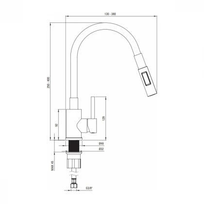 Deante Slavina Luno S740