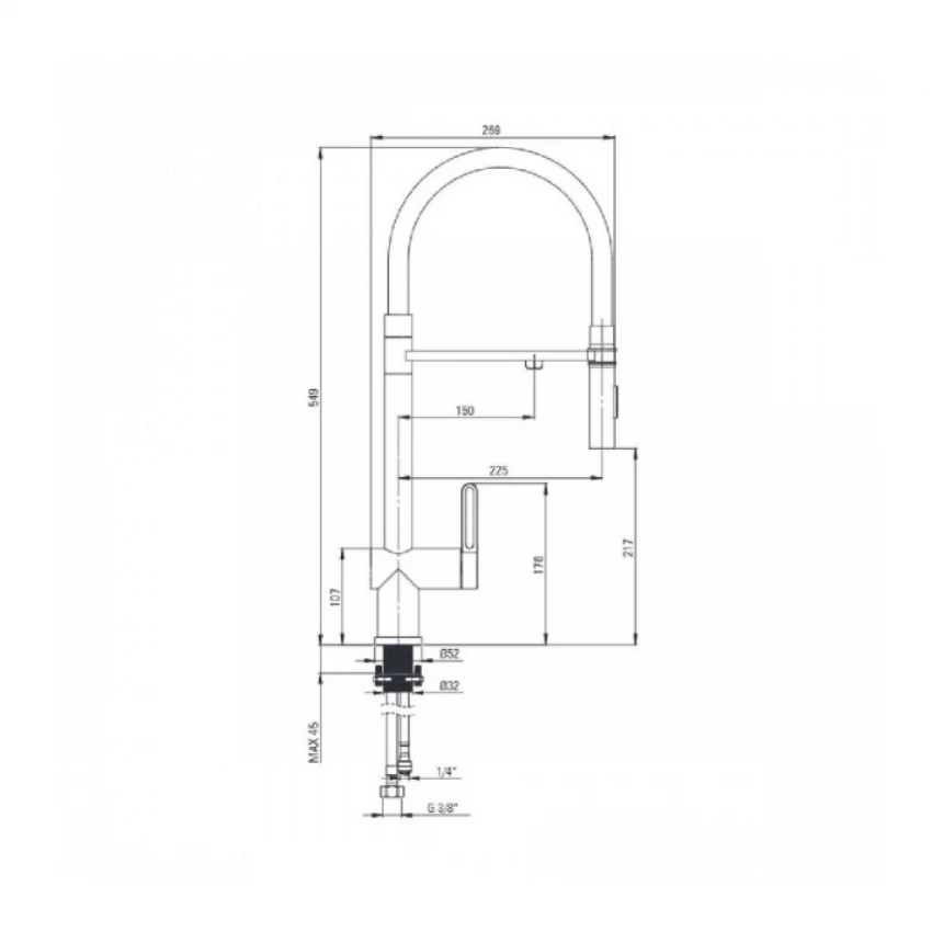 Deante Slavina MAGNETIC BRM D75M