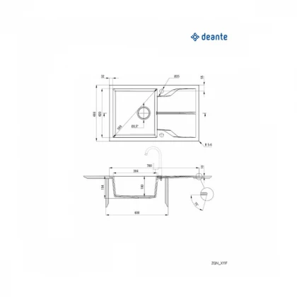 Deante Sudopera Andante Flush 78/MGR/0 ZQN S11F