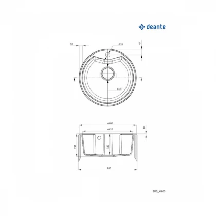 Deante Sudopera Fiesta Solis 48/BL ZRS 2803