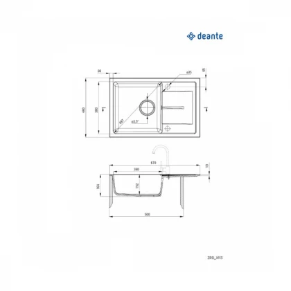 Deante sudopera Leda 67/BL/O ZRD 2113