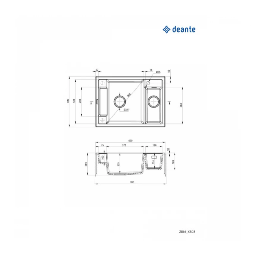 Deante sudopera magnetic ZRM  T503