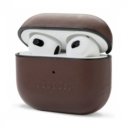 DECODED leather Aircase Airpods 3rd Gen Chocolate Brown