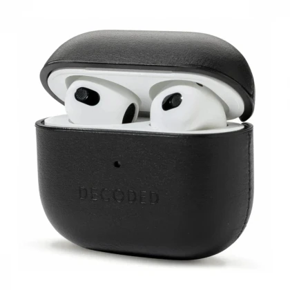 Decoded Leather Aircase, black - Airpods 3