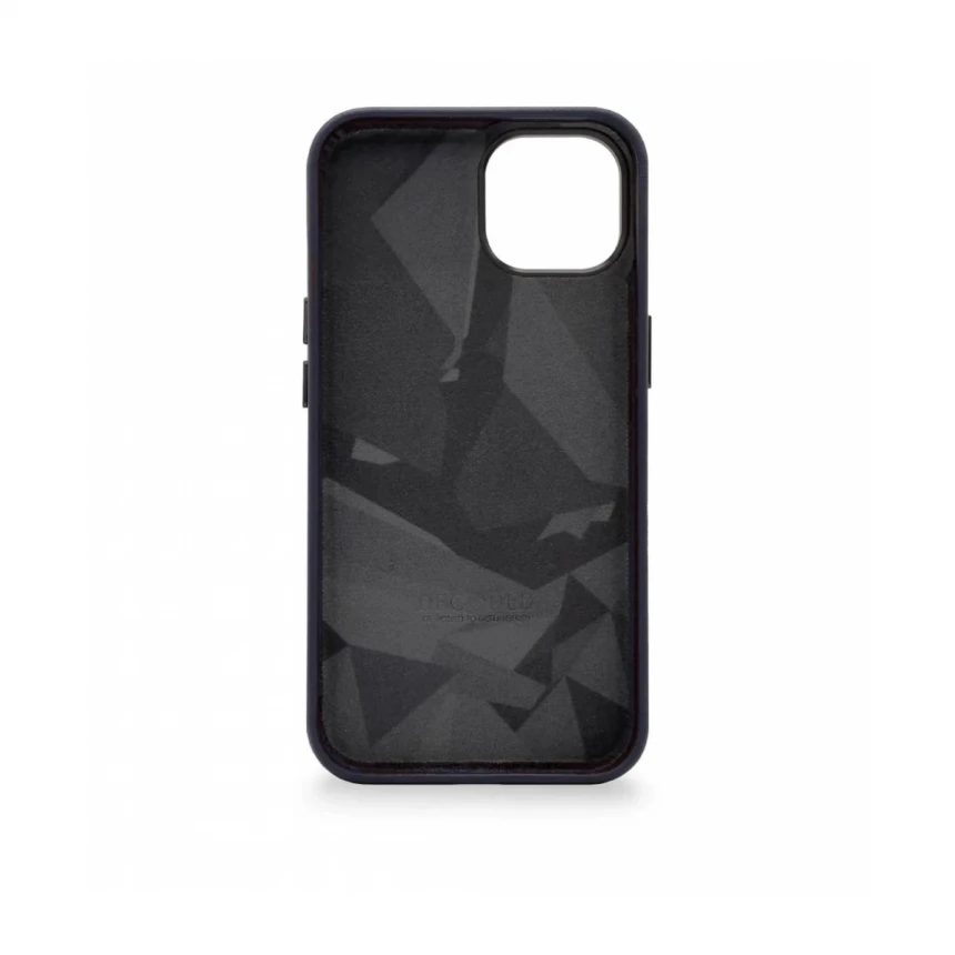 Decoded Leather Backcover, navy - iPhone 14 Max