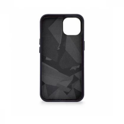 Decoded Leather Backcover, navy - iPhone 14 Max