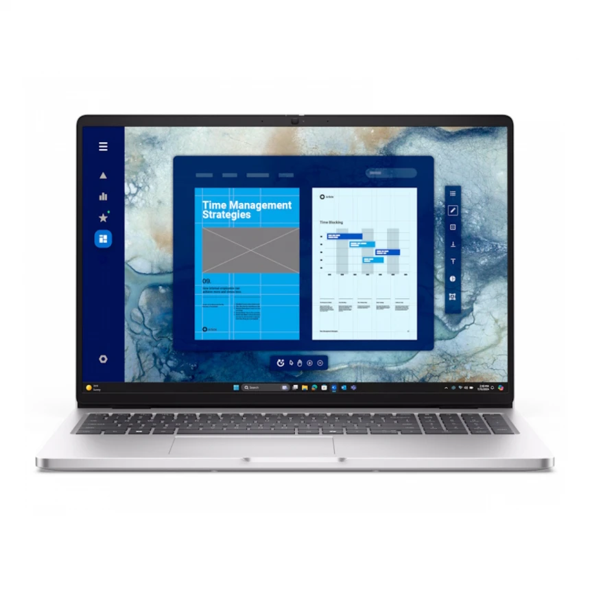 DELL Pro 16 16 inch FHD+ 300nits Core 3 100U 8GB 512GB SSD Backlit FP Win11Pro 3yr ProSupport 