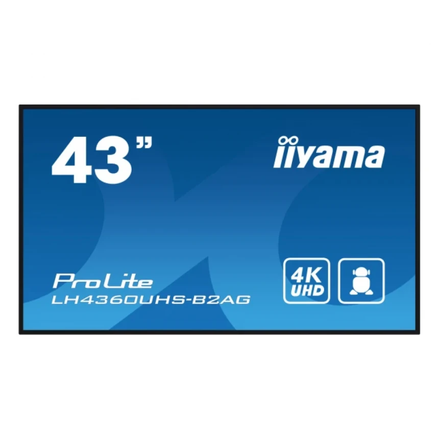 Digitalni ekran 43" Iiyama LH4360UHS-B2AG VA 3840x2160/Android 11/60Hz/6.5ms