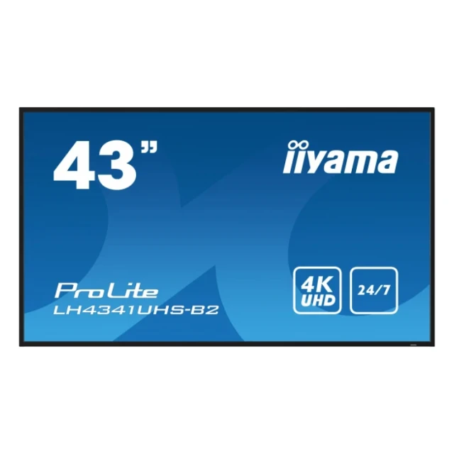 Digitalni ekran 43" Iiyama LH4341UHS-B2 IPS 3840x2160/8ms/HDMI/VGA/USB/zvucni