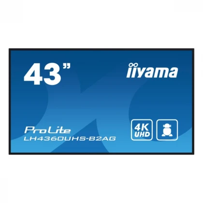Digitalni ekran 43" Iiyama LH4360UHS-B2AG VA 3840x2160/Android 11/60Hz/6.5ms