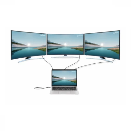 Docking station Manhattan 12in1 USB-C 100W-2xHDMI/DP/GLAN/3xUSB/USB-C 190305