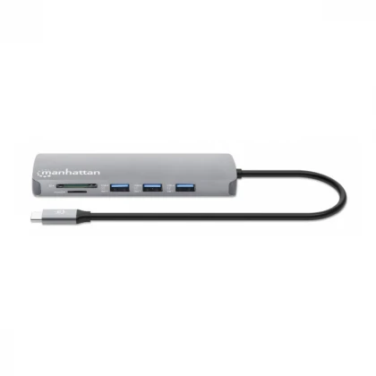 Docking station Manhattan 190459 9in1 USB-C - 1xHDMI/5xUSB/LAN/CR/PD 100W