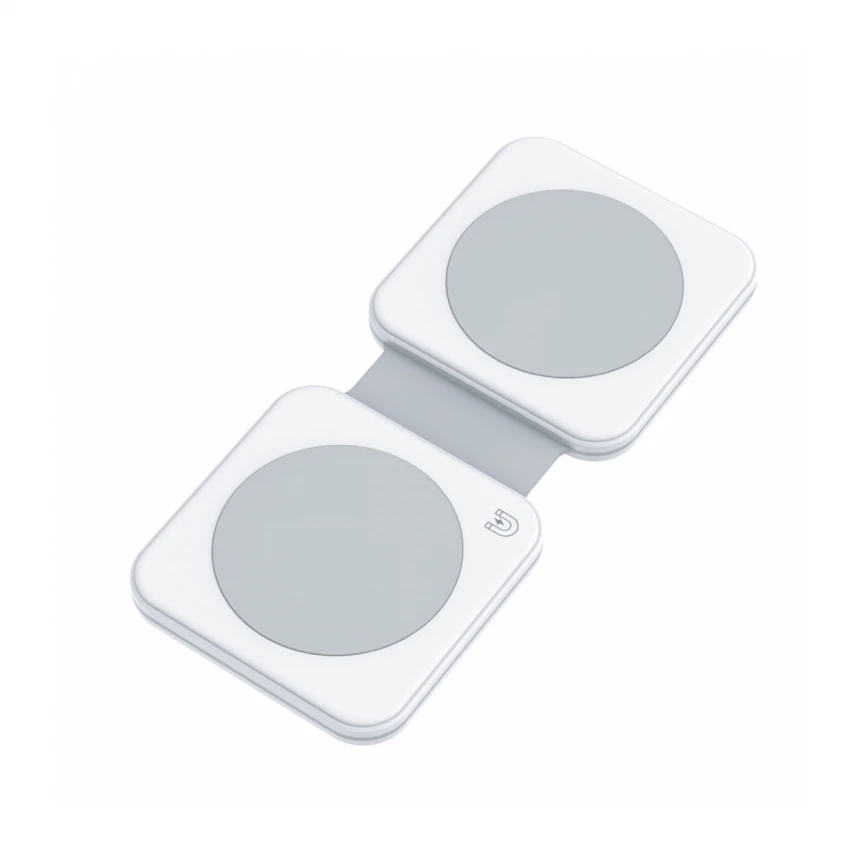 Dviced 2-u-1 preklopni magnetic bežični punjač - White