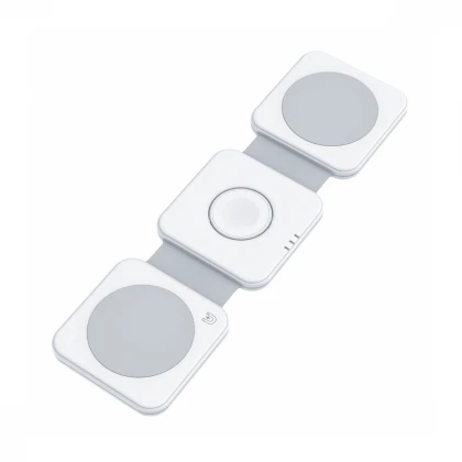 Dviced 3-u-1 preklopni magnetic bežični punjač - White