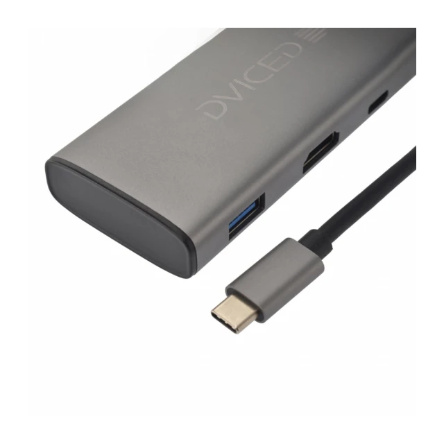 Dviced 6-u-1 Type-C HUB - Grey