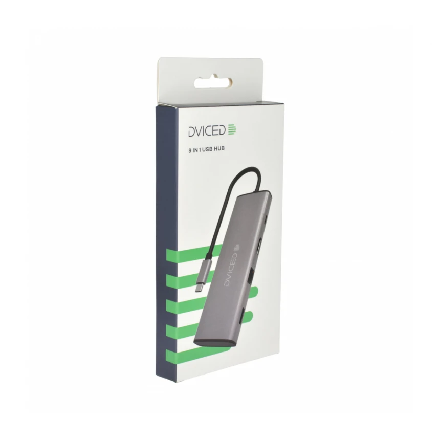 Dviced 9-u-1 Type-C HUB - Grey