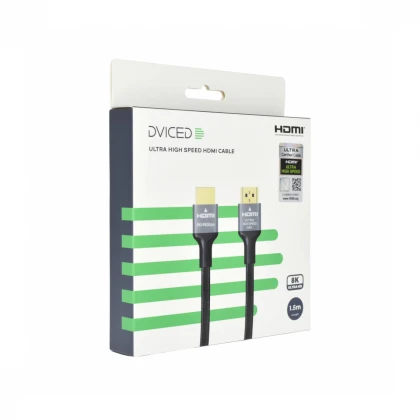 Dviced HDMI kabl Braided 1,5m - Black