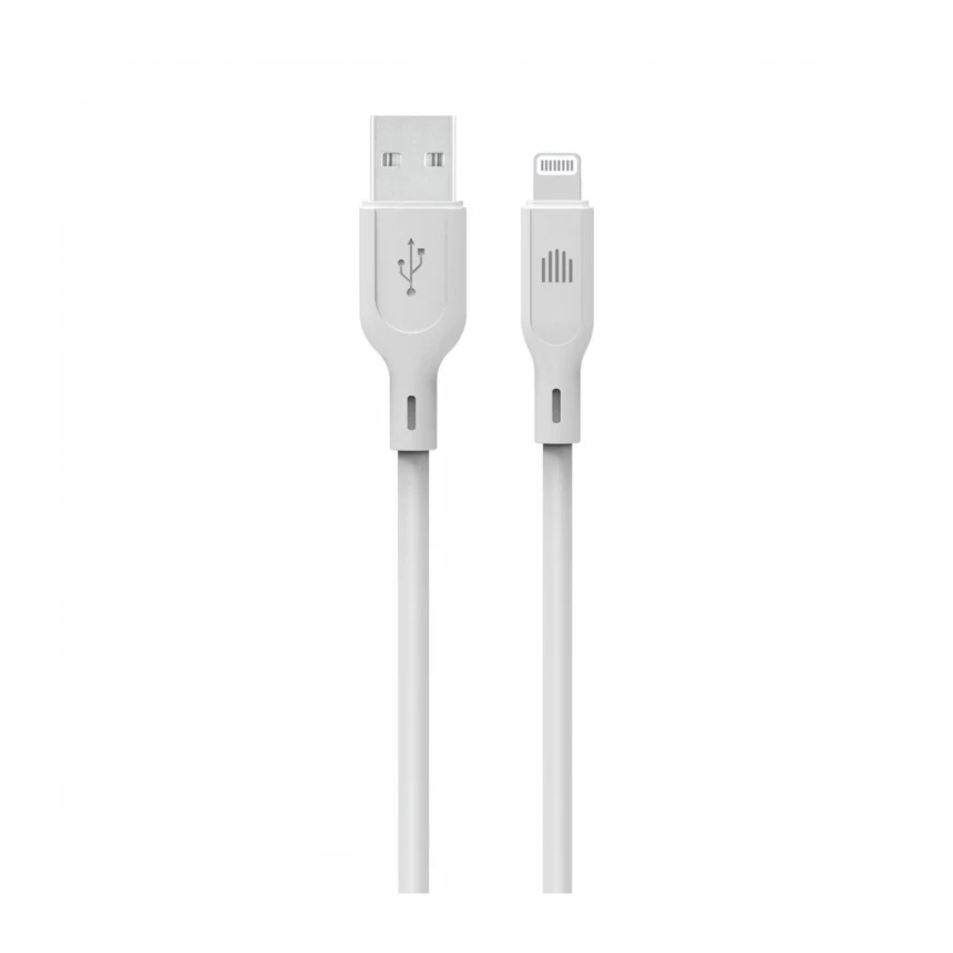 Dviced kabl USB-A na Lightning silicone 1,25m - White
