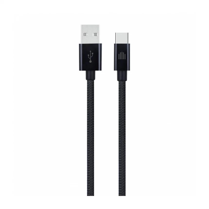 Dviced kabl USB-A na USB-C Nylon Textile 1,25m - Black