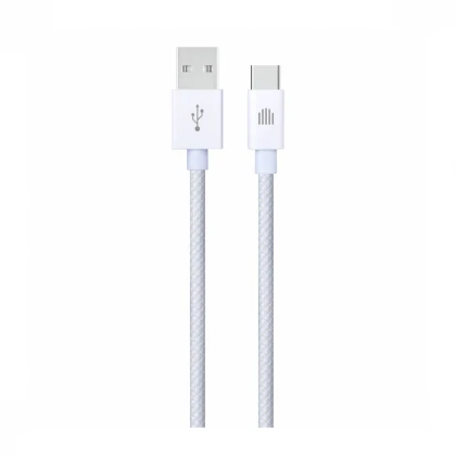 Dviced kabl USB-A na USB-C Nylon Textile 1,25m - White