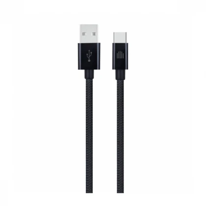 Dviced kabl USB-A na USB-C Nylon Textile 1,25m - Black