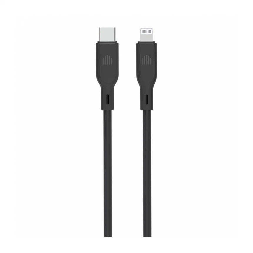 Dviced kabl USB-C na Lightning silicone 1,25m - Black