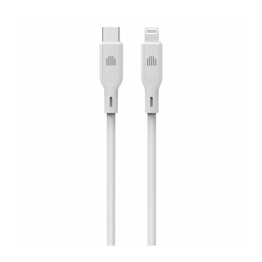 Dviced kabl USB-C na Lightning silicone 1,25m - White