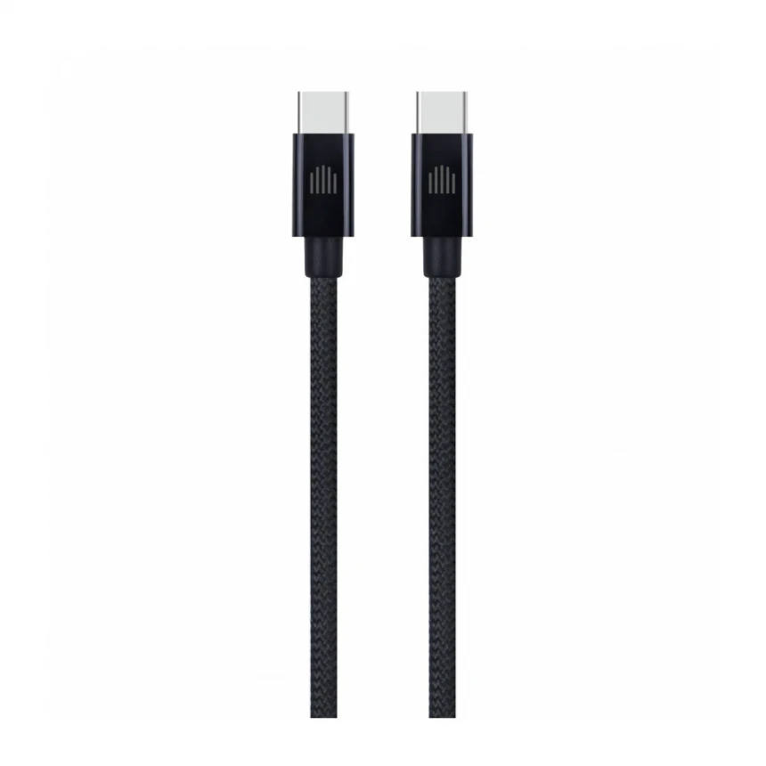 Dviced kabl USB-C na USB-C Nylon Textile 0,25m - Black