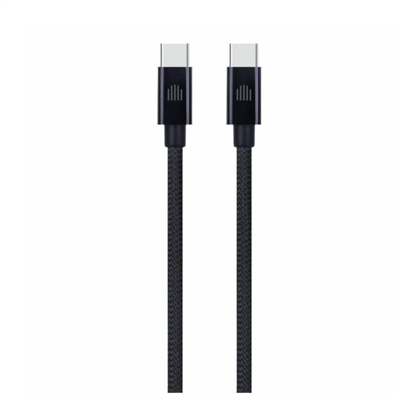Dviced kabl USB-C na USB-C Nylon Textile 2m - Black