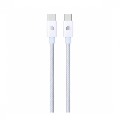 Dviced kabl USB-C na USB-C Nylon Textile 1,25m - White