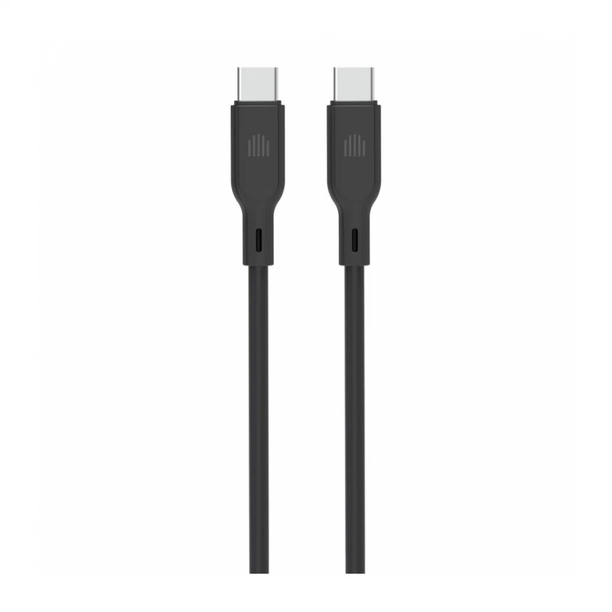 Dviced kabl USB-C na USB-C silicone 1,25m - Black