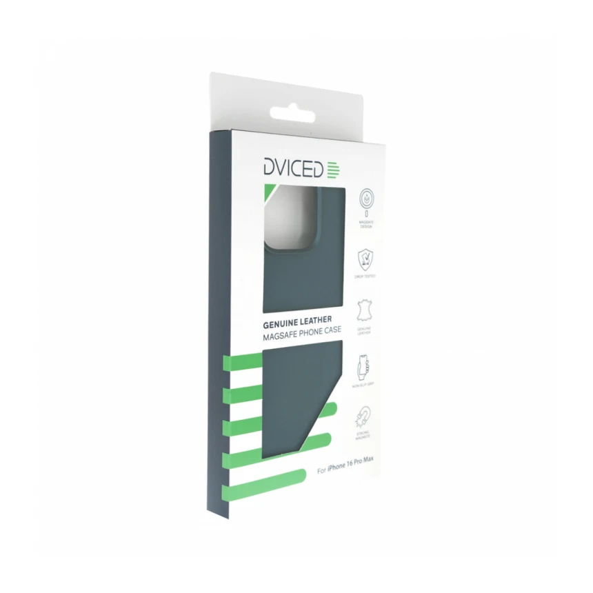 Dviced Leather maska sa MagSafe-om za iPhone 16 Pro Max - Blue