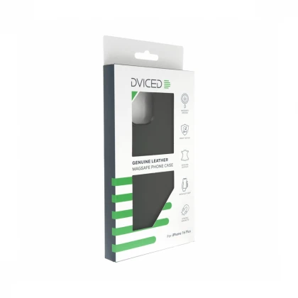 Dviced Leather maska sa MagSafe-om za iPhone 16 Plus - Black