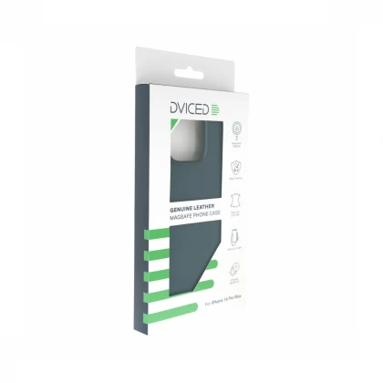 Dviced Leather maska sa MagSafe-om za iPhone 16 Pro Max - Blue