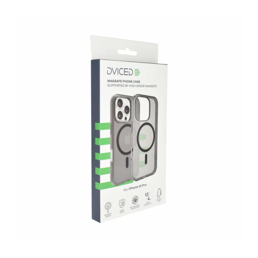 Dviced MagSafe iPhone 16 Pro zadimljena maska - Black
