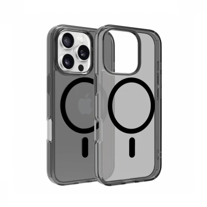 Dviced MagSafe iPhone 16 Pro zadimljena maska - Black