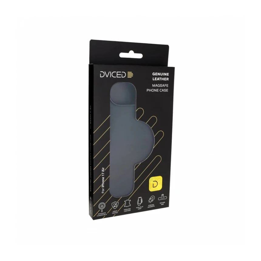 Dviced MagSafe kožna futrola za iPhone 17 Air, crna