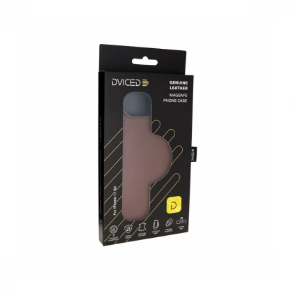 Dviced MagSafe kožna futrola za iPhone 17 Air, braon