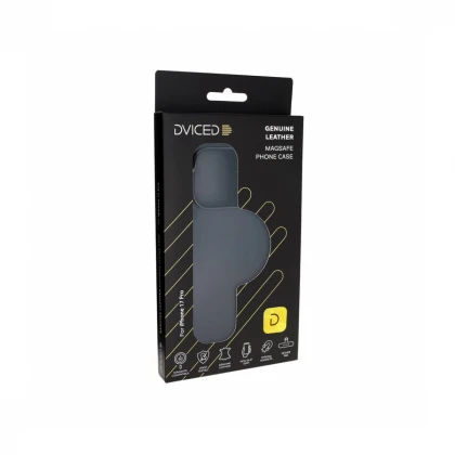 Dviced MagSafe kožna futrola za iPhone 17 Pro, crna