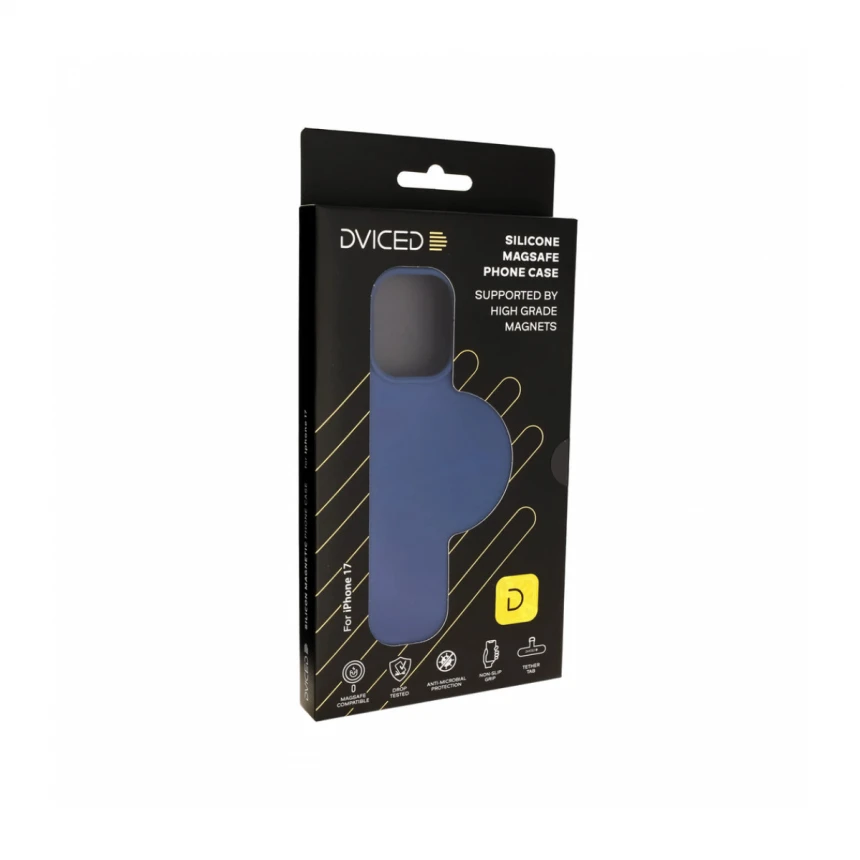 Dviced Silikonska MagSafe maska iPhone 17, plava